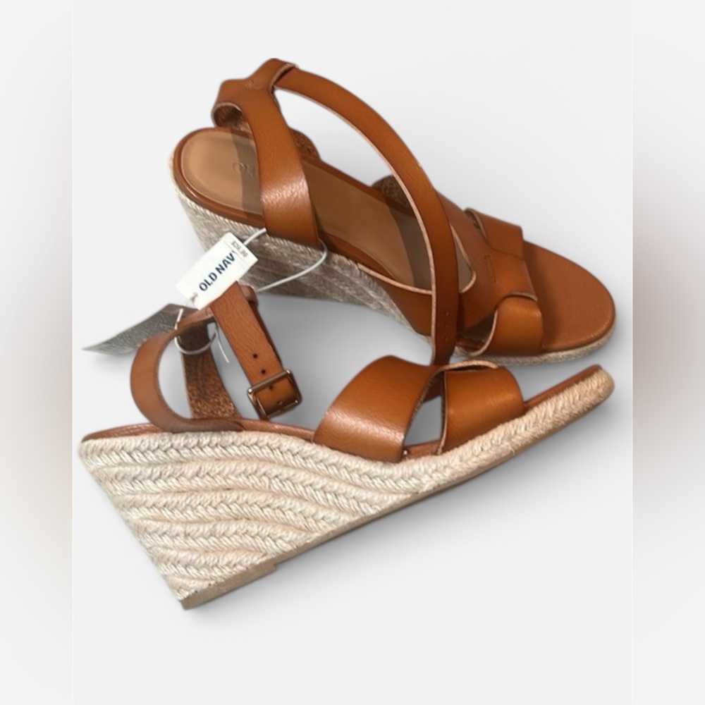 Old Navy Women's Brown Wedge Sandals